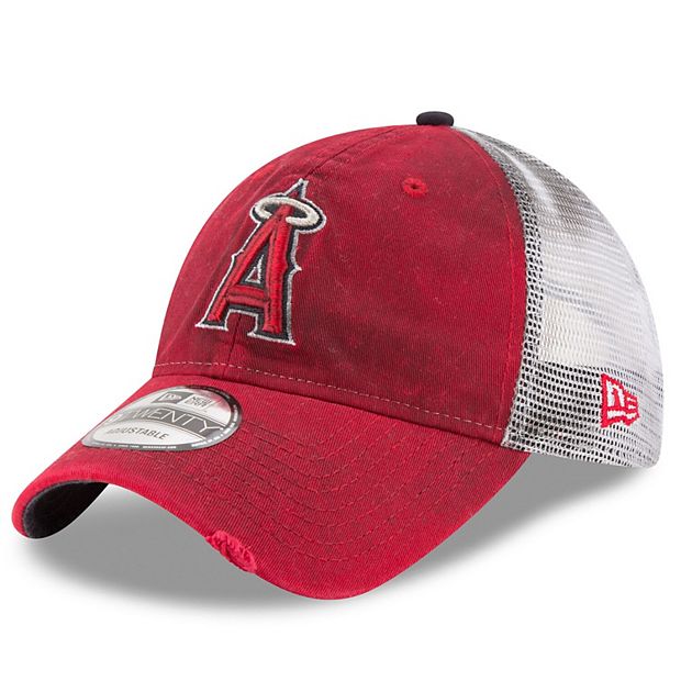 Los Angeles Angels New Era Team Color Trucker 9FIFTY Snapback Hat - Red