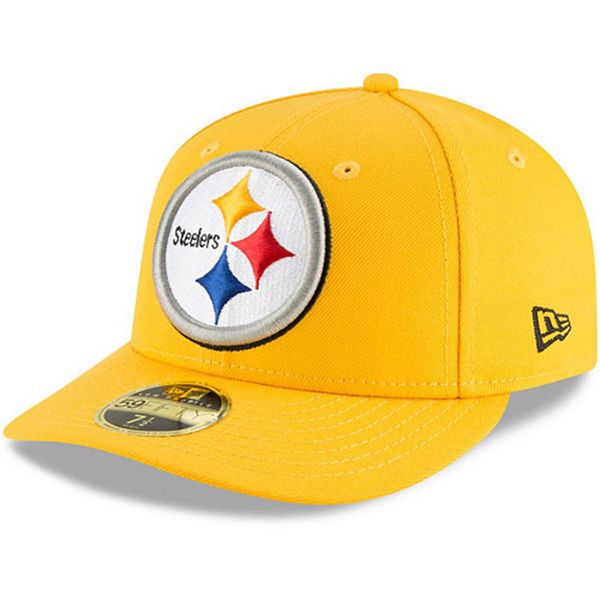 Men's New Era Gold Pittsburgh Steelers Omaha Low Profile 59FIFTY Fitted Hat