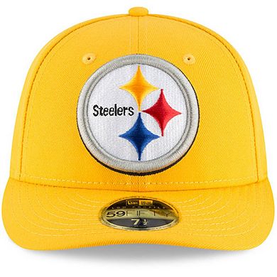 Men's New Era Gold Pittsburgh Steelers Omaha Low Profile 59FIFTY Fitted Hat