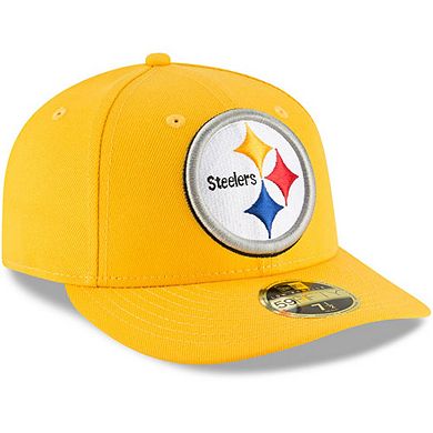 Men's New Era Gold Pittsburgh Steelers Omaha Low Profile 59FIFTY Fitted Hat