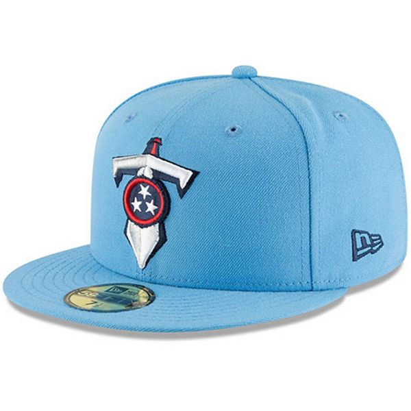 Men's New Era Light Blue Tennessee Titans Omaha 59FIFTY Fitted Hat