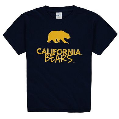 Youth Navy Cal Bears Crew Neck T-Shirt