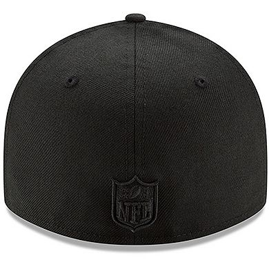 Men's New Era Black New Orleans Saints Black on Black Low Profile 59FIFTY II Fitted Hat