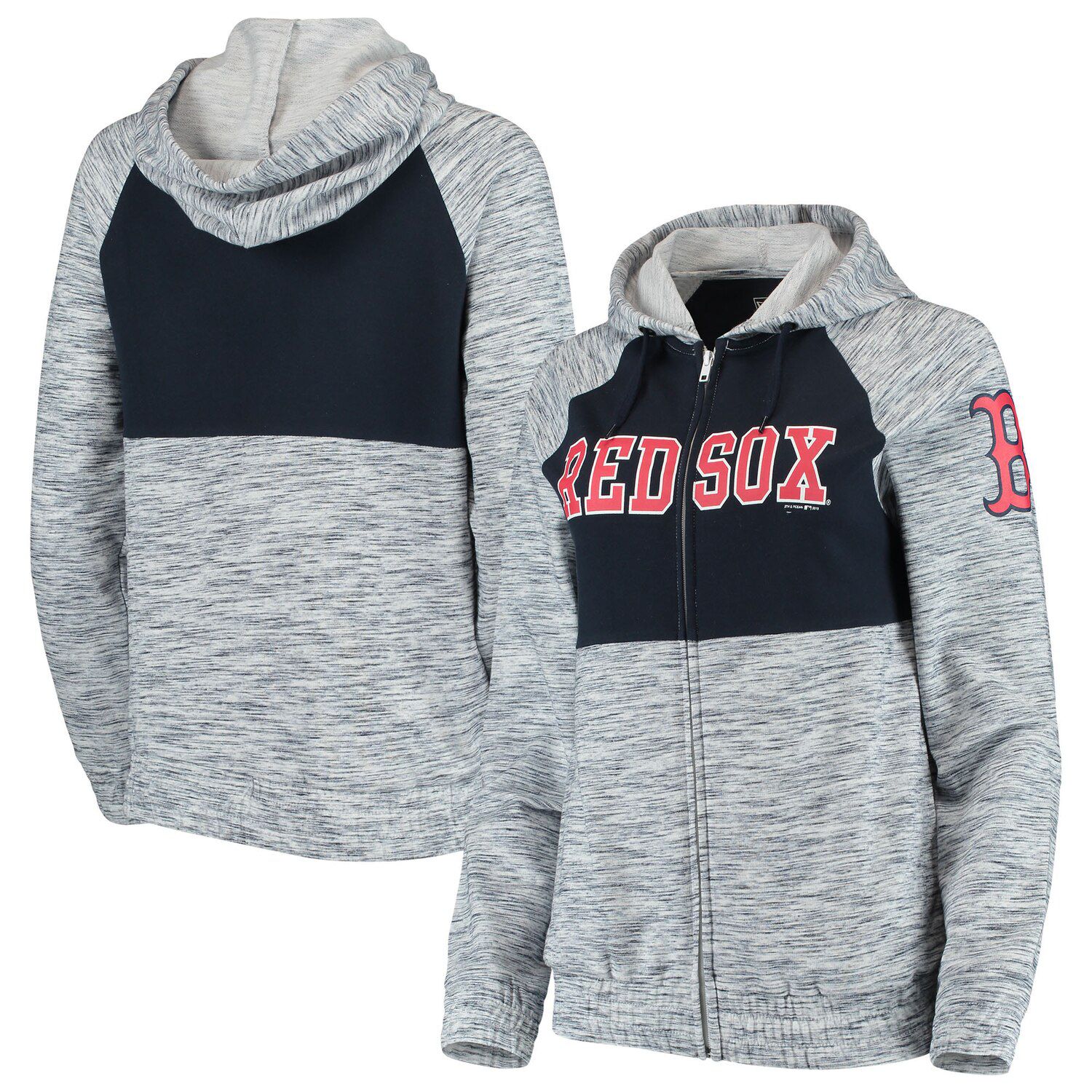 womens red sox zip up hoodie