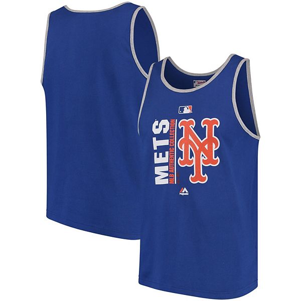 New York Mets MLB Majestic Men's Big and Tall Jersey Tank Top