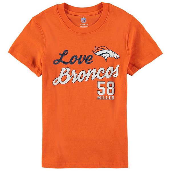 Von Miller Official Kids Name And Number Hoodie 