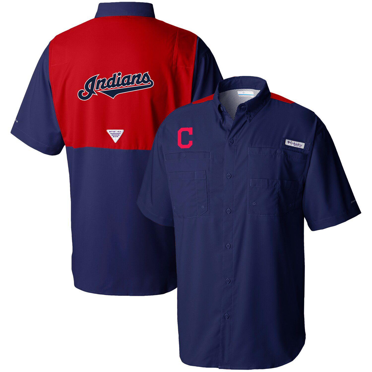 cleveland indians button down shirt