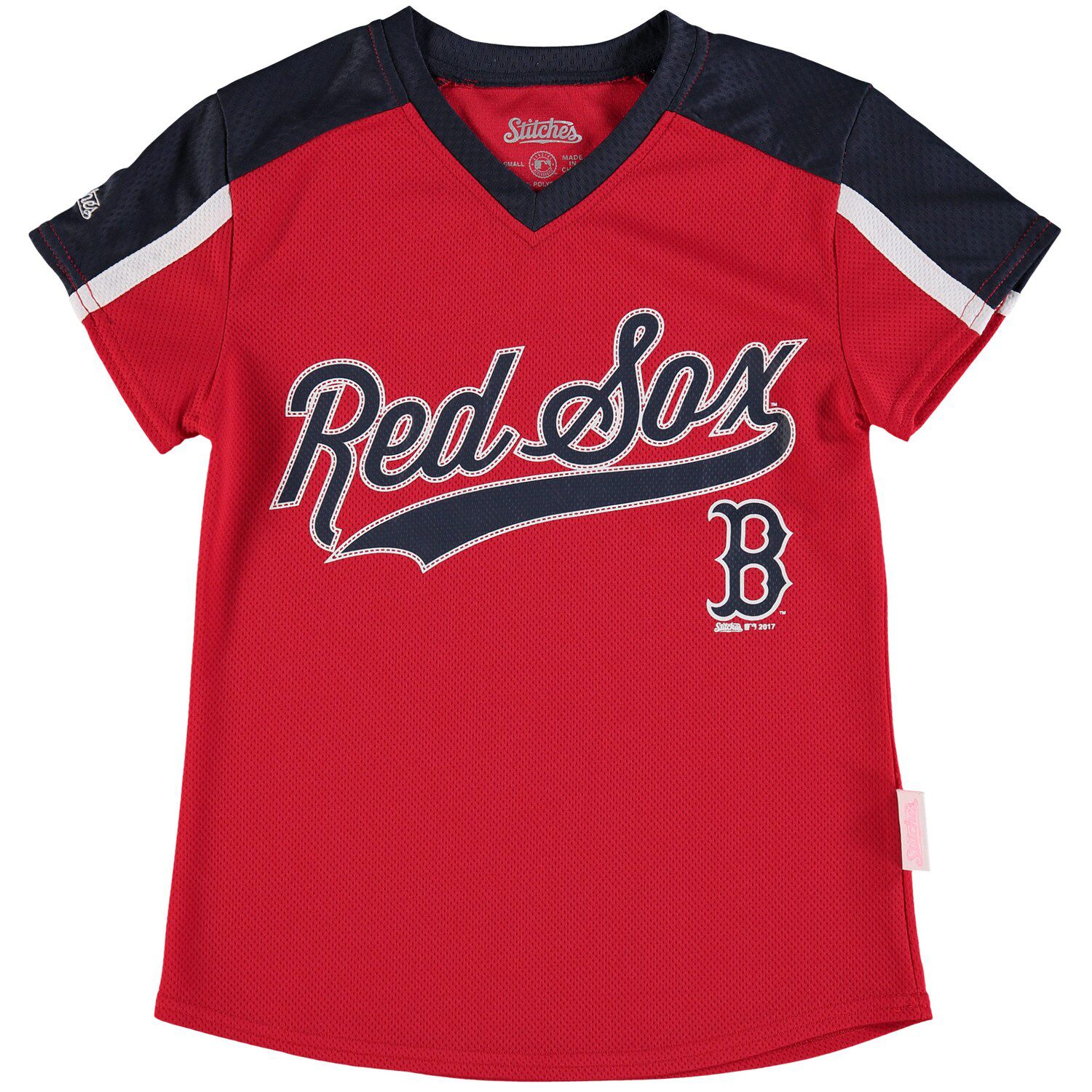 Boston Red Sox V-Neck Jersey T-Shirt