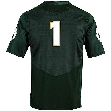 Men's Under Armour #1 Green Colorado State Rams Replica Football Jersey