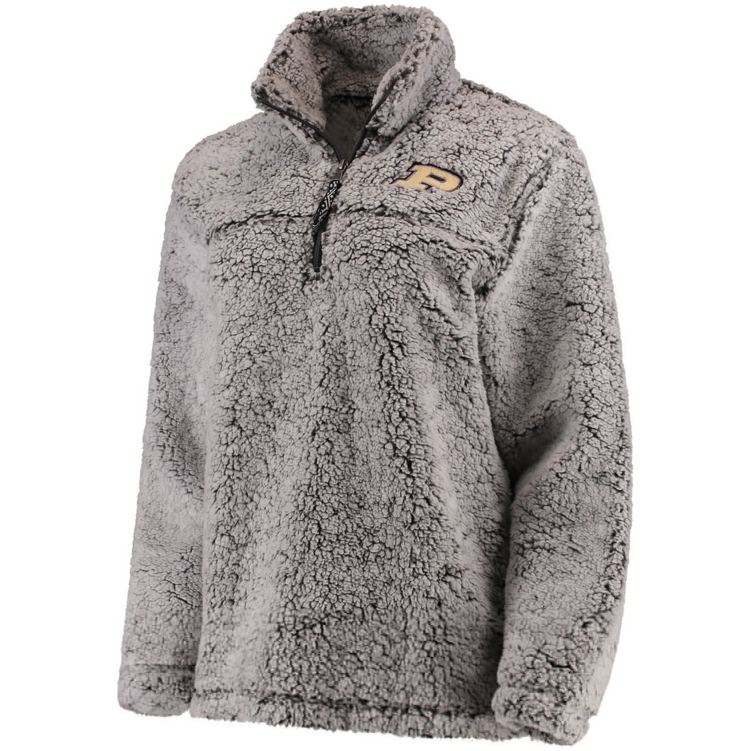 quarter zip fuzzy pullover