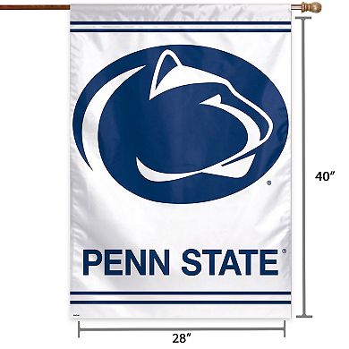 WinCraft Penn State Nittany Lions 28" x 40" Primary Logo White Single-Sided Vertical Banner