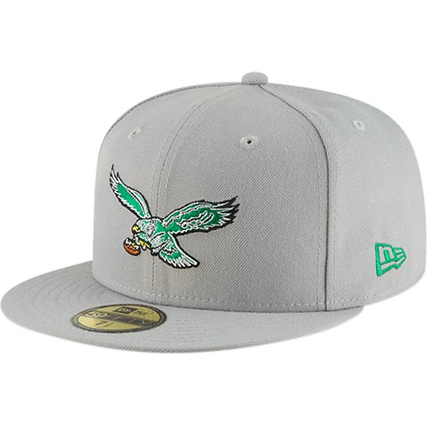 Lids Philadelphia Eagles New Era Throwback Logo Omaha 59FIFTY Fitted Hat  White Brazos Mall