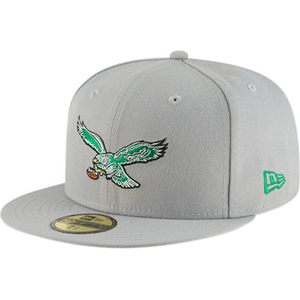 Men's New Era White Philadelphia Eagles Omaha 59FIFTY Fitted Hat