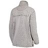 Women's Gray Providence Friars Sherpa Super-Soft Quarter-Zip Pullover Jacket