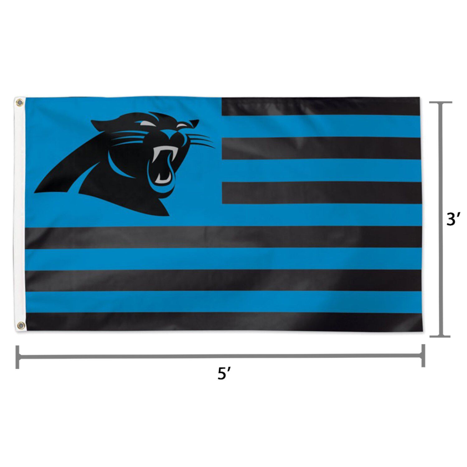 Michigan State Spartans Stars & Stripes Flag - 3' X 5' Polyester Banner With Grommets - View #11
