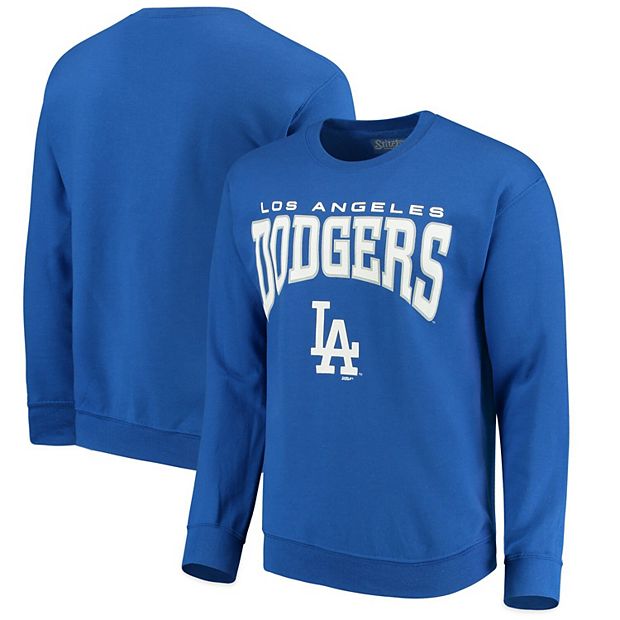Men's Stitches Royal Los Angeles Dodgers Pullover Crew Sweatshirt