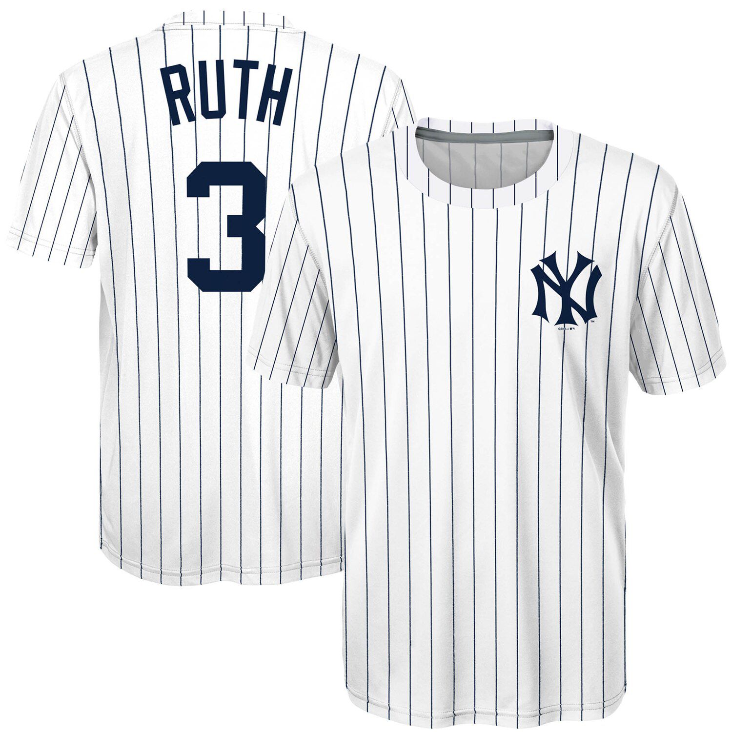 babe ruth yankees jersey number