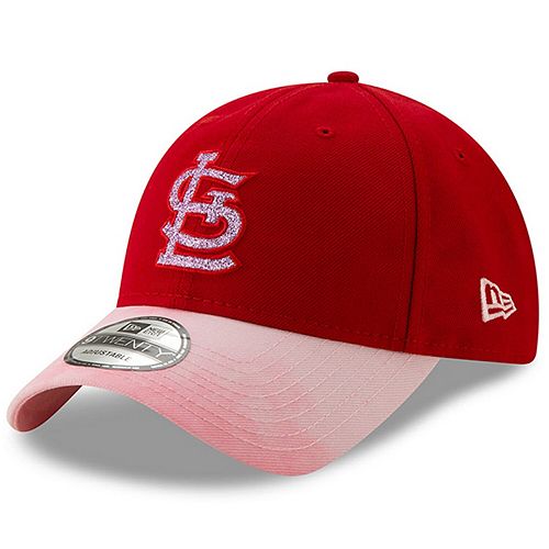 St. Louis Cardinals New Era Women&#39;s 2019 Mother&#39;s Day Team Glisten 9TWENTY Adjustable Hat - Red/Pink