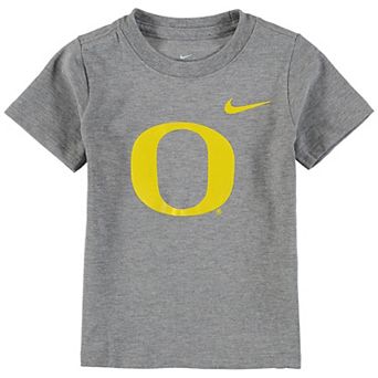 Toddler Nike Heathered Gray Oregon Ducks Logo T-Shirt