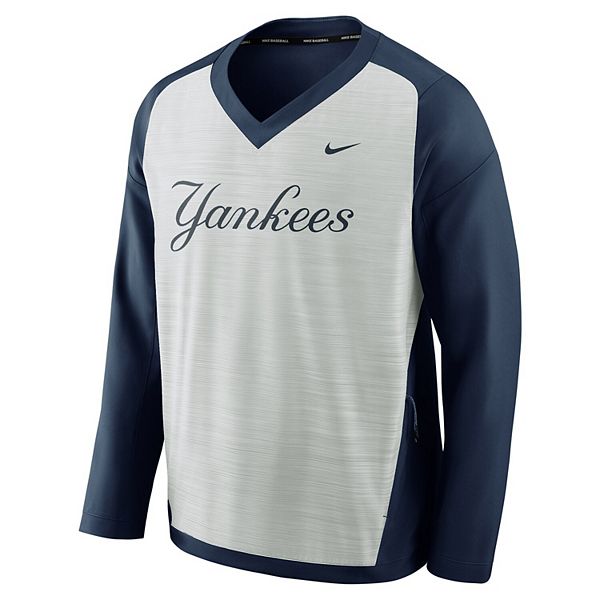 Men's Nike Gray New York Yankees Performance Pullover Windshirt