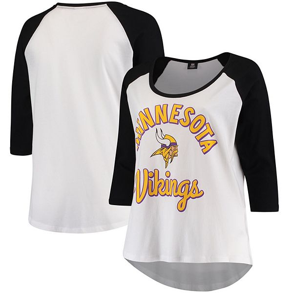 5th & Ocean By New Era NFL Women's Minnesota Vikings Burnout Raglan 3/ –  Sportzzone