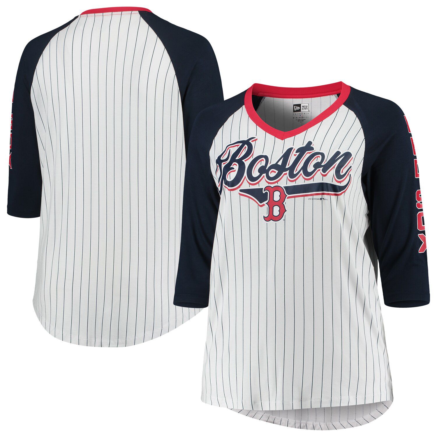 women's plus size red sox shirts