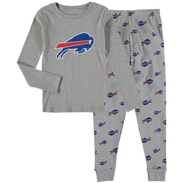 Preschool Heathered Gray Buffalo Bills Long Sleeve T-Shirt & Pants