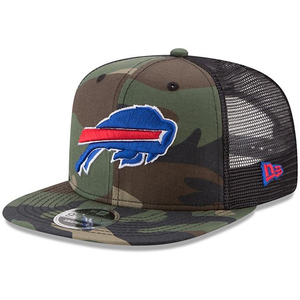 Buffalo Bills New Era Basic 9TWENTY Trucker Snapback Hat - Camo/Black