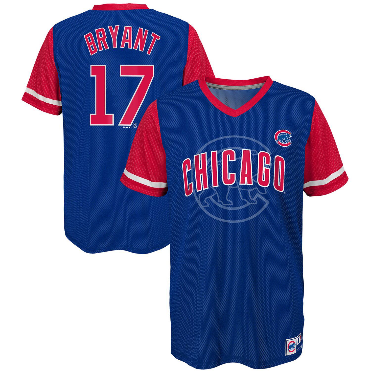 youth large kris bryant jersey