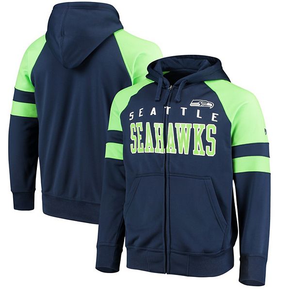 Seattle Seahawks Hands Off Long Sleeve Adaptive T-Shirt - College Navy