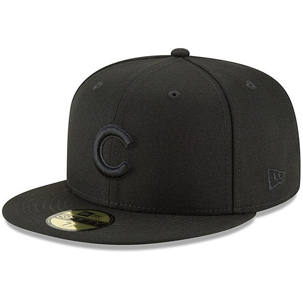 Men's New Era Black Chicago Cubs Primary Logo Basic 59FIFTY Fitted Hat