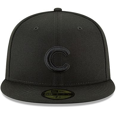 Men's New Era Black Chicago Cubs Primary Logo Basic 59FIFTY Fitted Hat