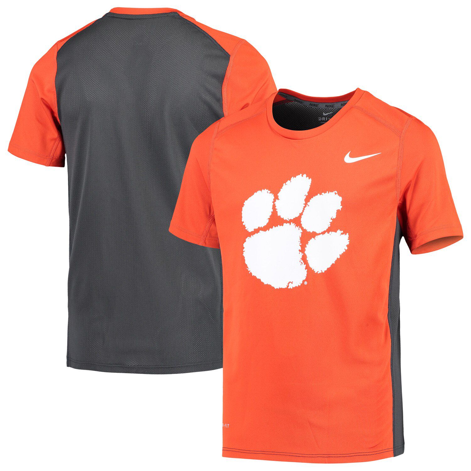 nike orange miler t shirt