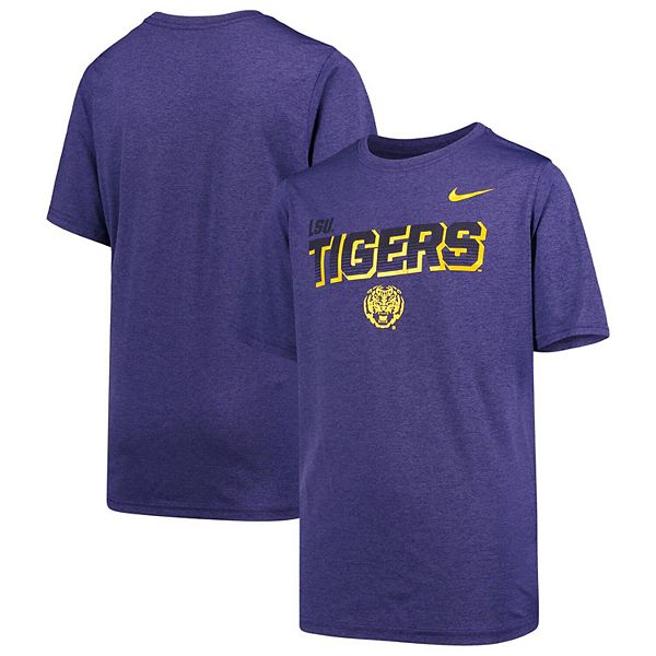 Youth Nike Purple LSU Tigers Legend Lift Sideline Performance T-Shirt