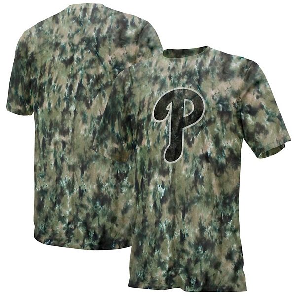 Men's Black/Tan Philadelphia Phillies Camo T-Shirt