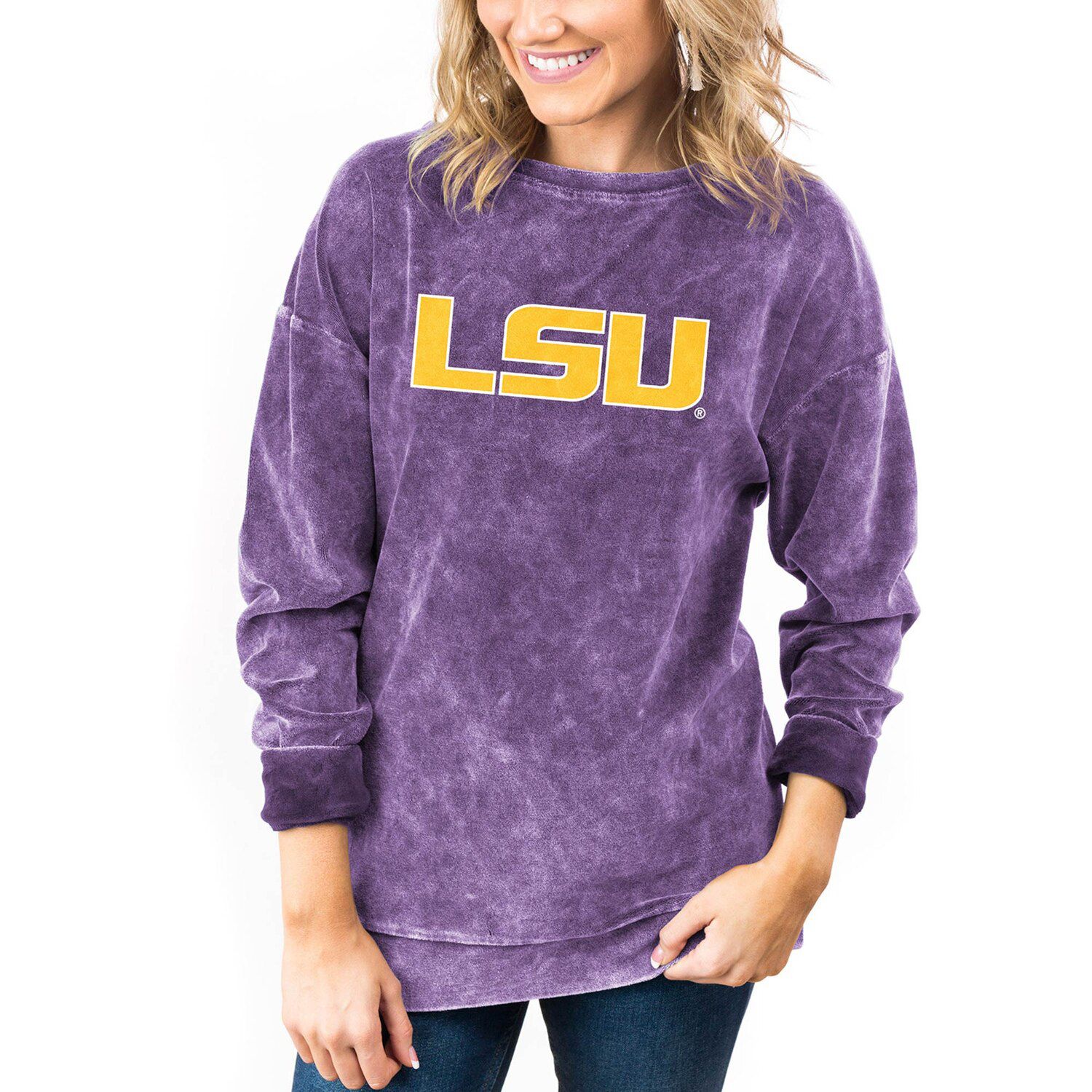 lsu crewneck