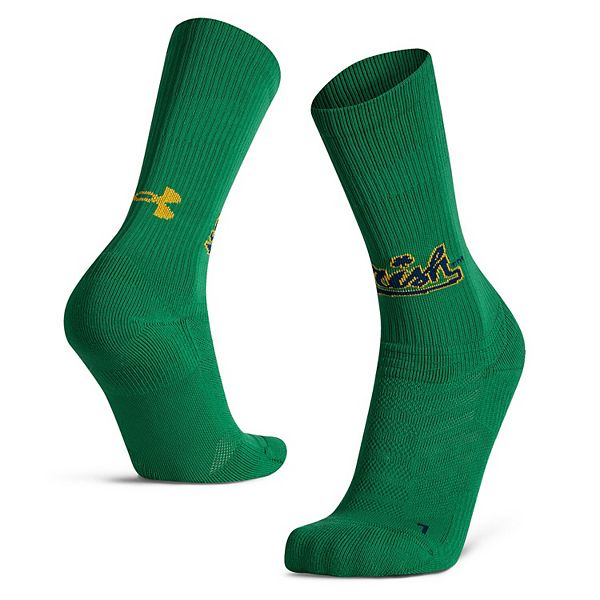 Youth Under Armour Kelly Green Notre Dame Fighting Irish Unrivaled Crew Socks