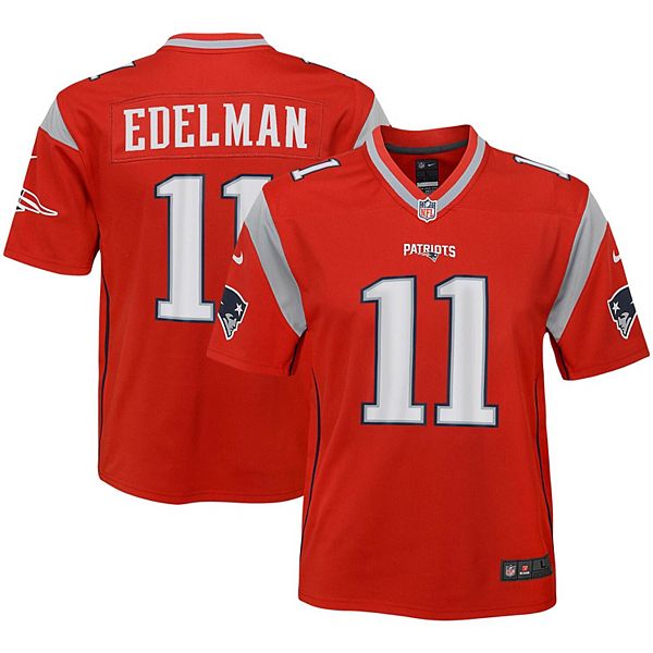 Youth Nike Julian Edelman Red New England Patriots Inverted ...