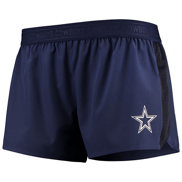 Women's Navy Dallas Cowboys Horizon Logo Band Shorts