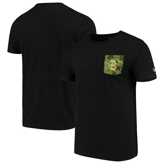 Boston Red Sox New Era Armed Special Forces Camo Pocket T-Shirt - Black