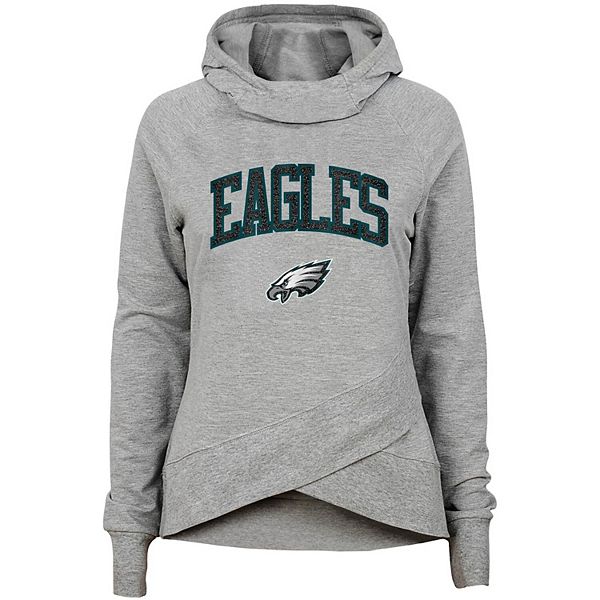 Philadelphia Eagles Antigua Women's Victory Chenille Pullover Hoodie - Black