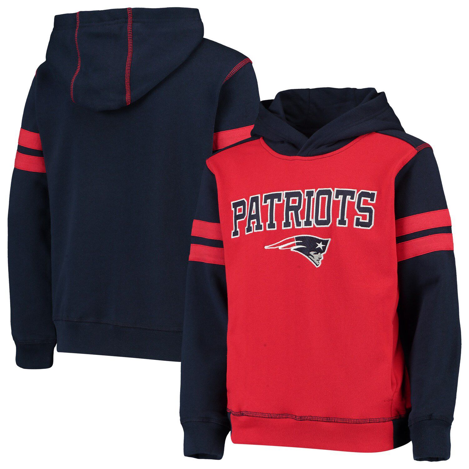 patriots funnel hoodie