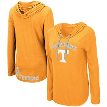 Women's Colosseum Tennessee Orange Tennessee Volunteers My Lover Lightweight Hooded Long Sleeve T-Shirt