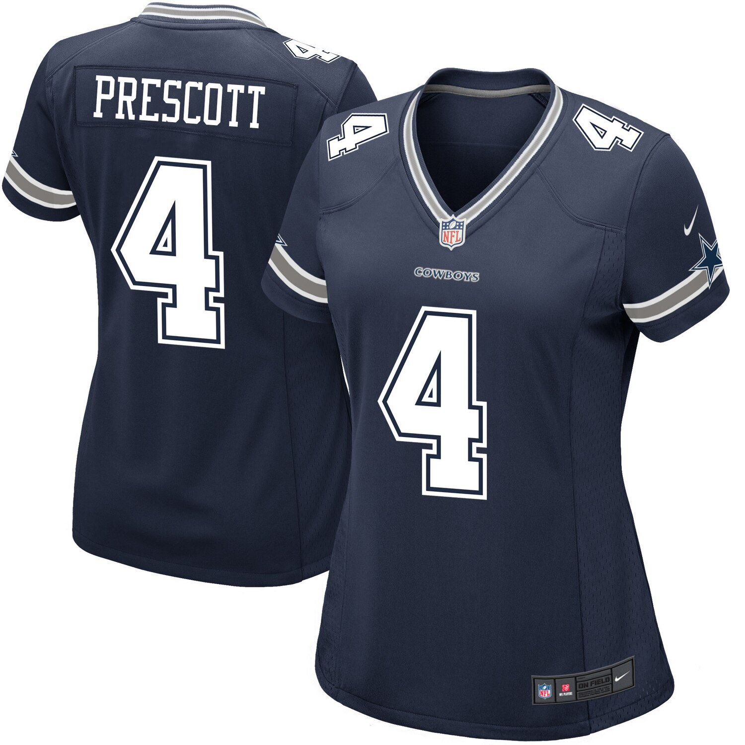 pink and white dak prescott jersey