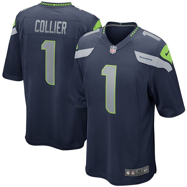 Men's Nike L.J. Collier College Navy Seattle Seahawks Game Player