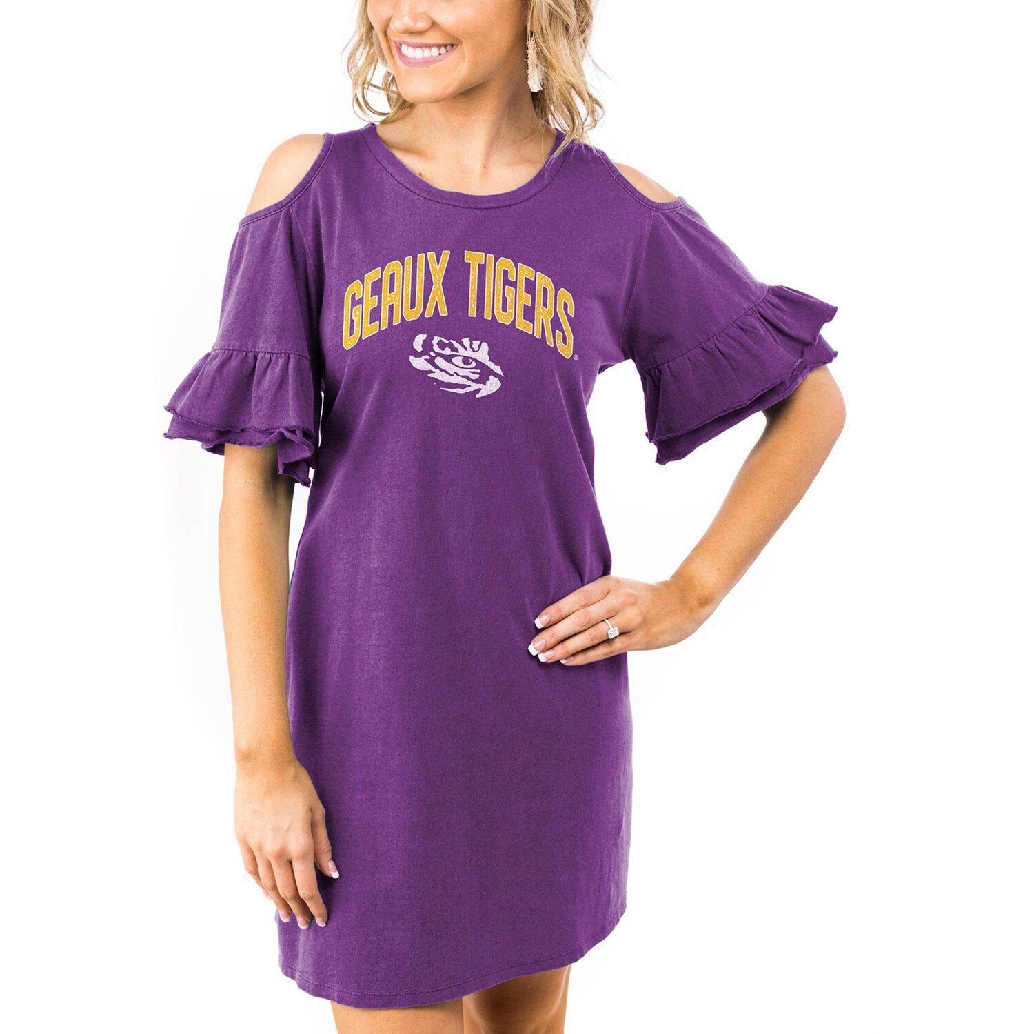 lsu jersey dress