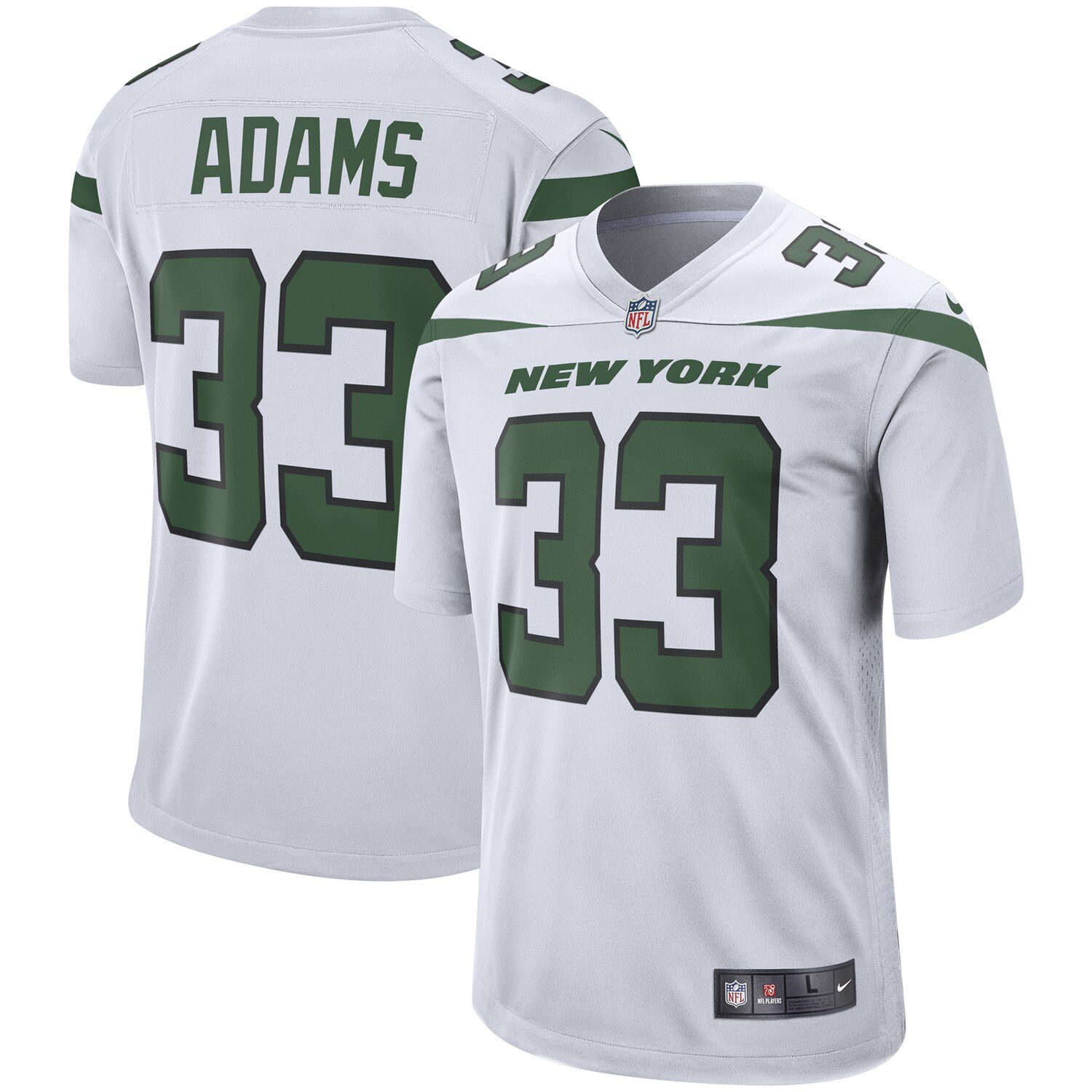 all white jets jersey
