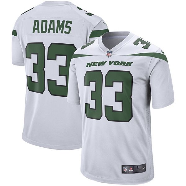 ماء البطارية Men's Nike Jamal Adams Spotlight White New York Jets Game Jersey ماء البطارية