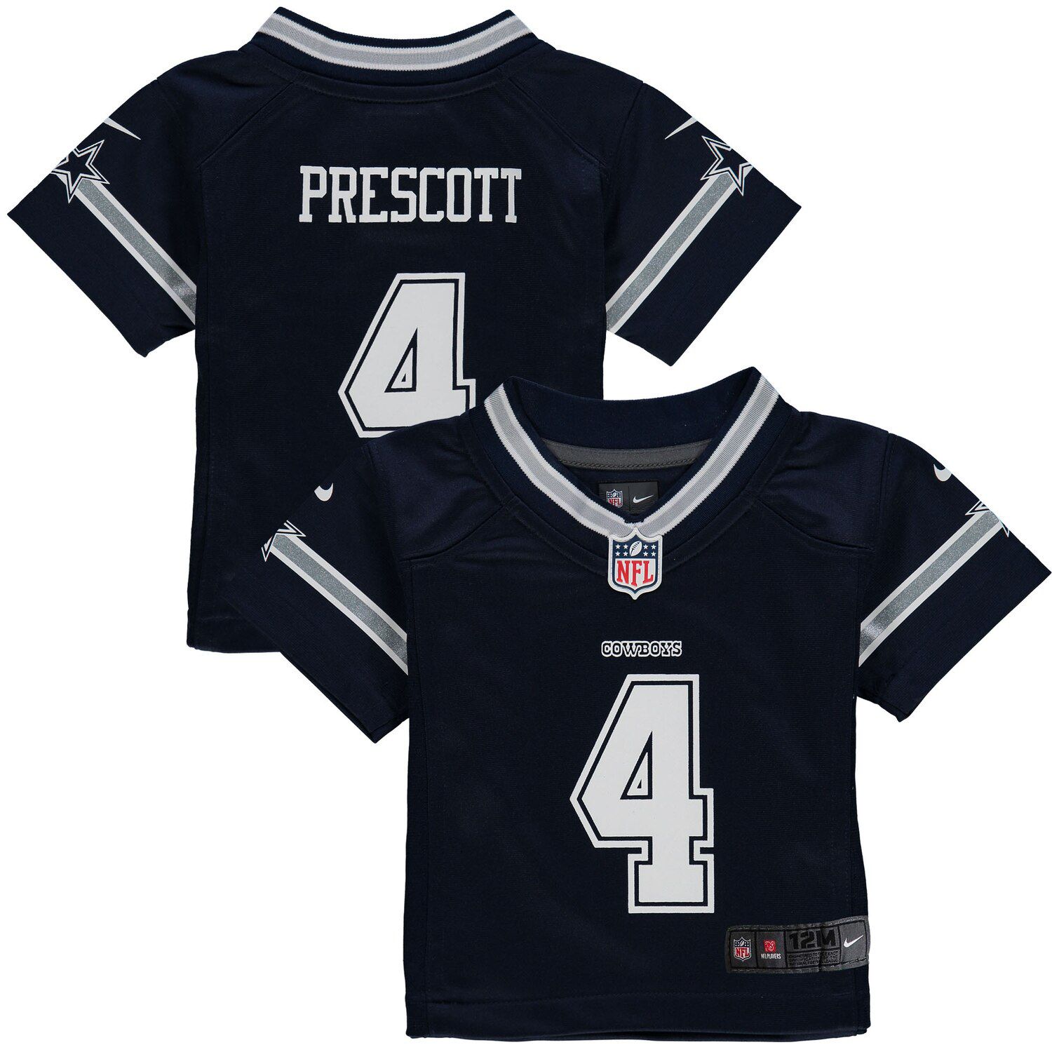 dallas cowboys dak prescott nike navy game replica jersey