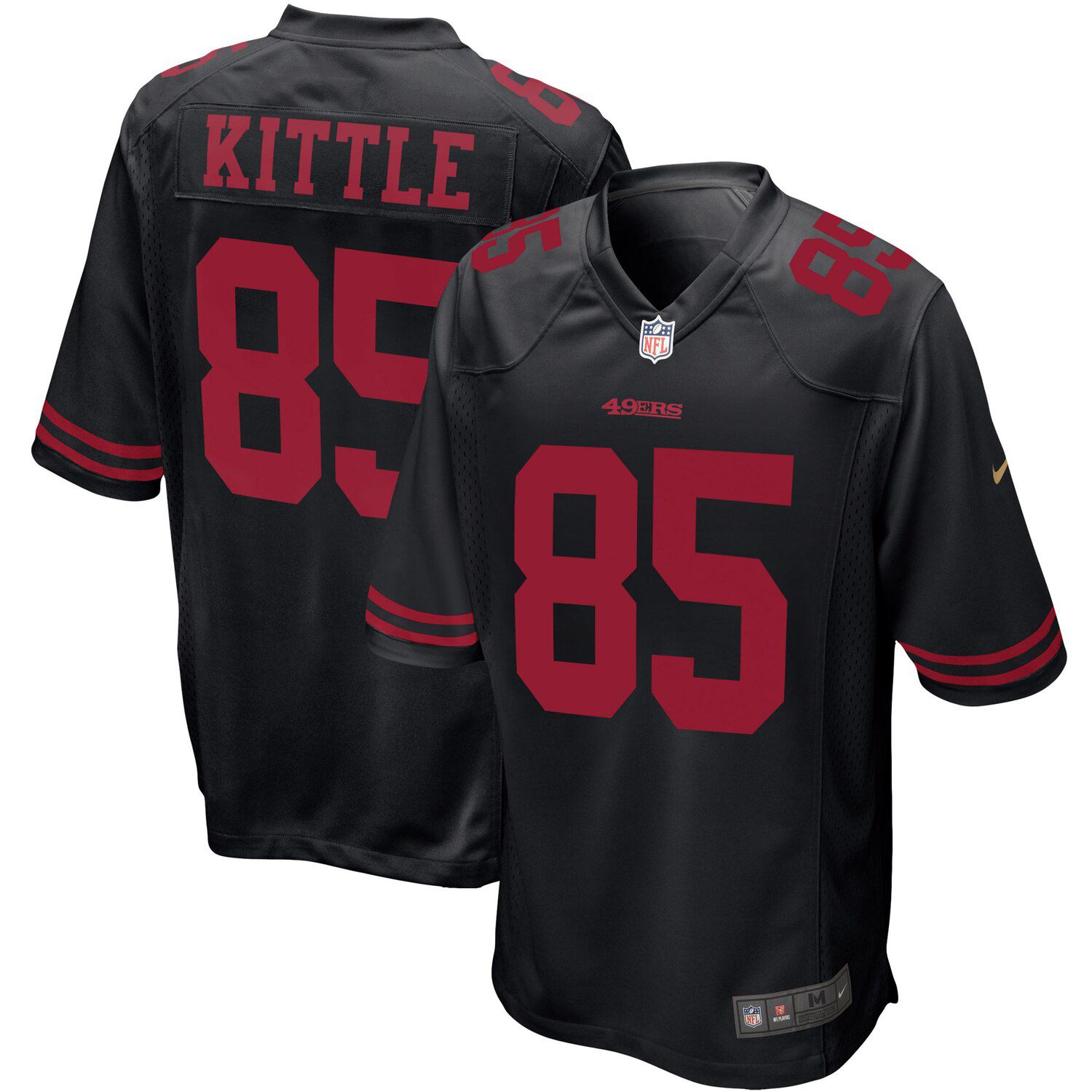 black 49ers kittle jersey